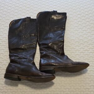 Frye Dark Brown Heeled Boots